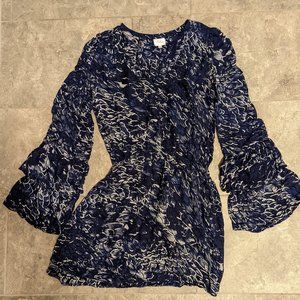 Parker Floral and Flared-Sleeve Dress